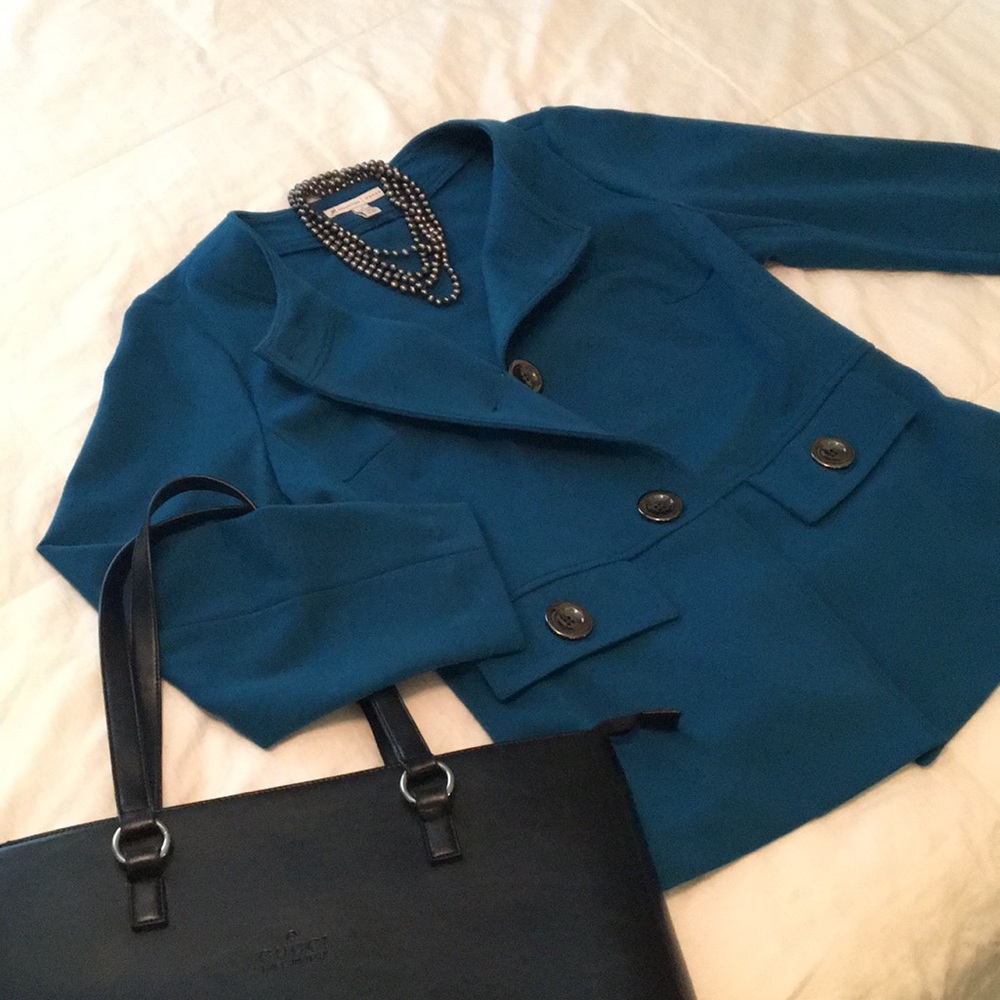 Teal blazer size 1X